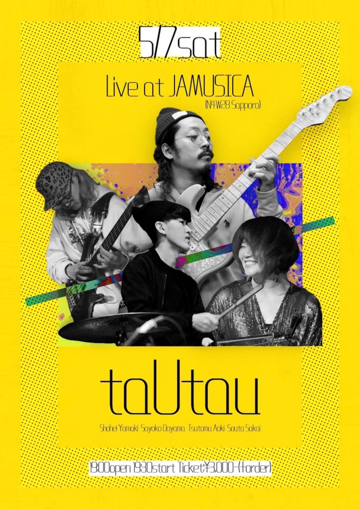 【終了】［2022.5.7 SAT］“taUtau” LIVE at JAMUSICA!!